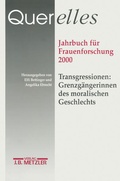 Cover: Querelles. Jahrbuch f&uuml;r Frauenforschung 2000 - J.B. Metzler