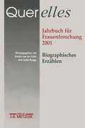 Cover: Querelles. Jahrbuch f&uuml;r Frauenforschung 2001 - J.B. Metzler