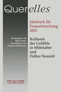 Cover: Querelles Jahrbuch f&uuml;r Frauenforschung 2002 - J.B. Metzler