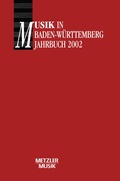 Cover: Musik in Baden-W&uuml;rttemberg - J.B. Metzler