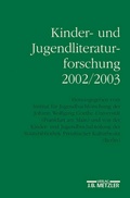 Cover: Kinder- und Jugendliteraturforschung 2002/2003 - J.B. Metzler