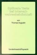 Cover: Optimale Tests bei Intervallwahrscheinlichkeit - Vandenhoeck & Ruprecht