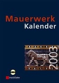 Cover: Mauerwerk-Kalender - Ernst & Sohn