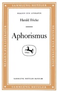 Cover: Aphorismus - J.B. Metzler