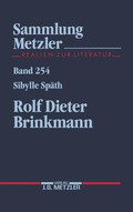 Cover: Rolf Dieter Brinkmann - J.B. Metzler