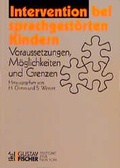 Cover: Intervention bei sprachgest&ouml;rten Kindern - Urban & Fischer