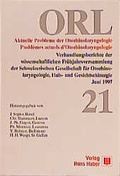 Cover: ORL 21 - Hogrefe