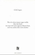 Cover: Was ich immer schon sagen wollte &uuml;ber die Stadt, wie man sich seine eigenen H&auml;user baut, und was andere &uuml;ber mich denken - Vieweg+Teubner Verlag