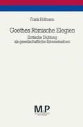 Cover: Goethes R&ouml;mische Elegien - J.B. Metzler