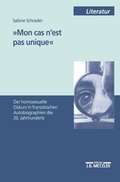 Cover: 'Mon cas n'est pas unique' - J.B. Metzler