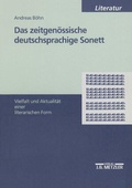 Cover: Das zeitgen&ouml;ssische deutschsprachige Sonett - J.B. Metzler