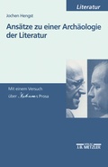 Cover: Ans&auml;tze zu einer Arch&auml;ologie der Literatur - J.B. Metzler