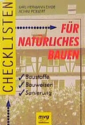 Cover: Checklisten f&uuml;r nat&uuml;rliches Bauen - mvg