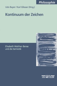 Abbildung von: Kontinuum der Zeichen - J.B. Metzler
