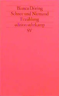 Cover: Schnee und Niemand - Suhrkamp