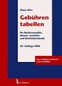Cover: Gebührentabellen - Luchterhand