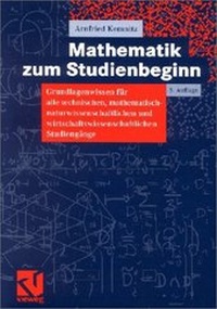 Enlarge image Cover: Mathematik zum Studienbeginn - Vieweg+Teubner Verlag