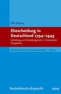 Cover: Ehescheidung in Deutschland 1794-1945 - Vandenhoeck & Ruprecht