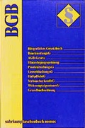 Cover: B&uuml;rgerliches Gesetzbuch (BGB) - Suhrkamp