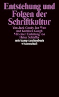 Cover: Entstehung und Folgen der Schriftkultur - Suhrkamp