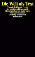 Cover: Die Welt als Text - Suhrkamp