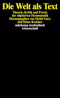 Enlarge image Cover: Die Welt als Text - Suhrkamp