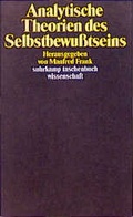 Cover: Analytische Theorien des Selbstbewusstseins - Suhrkamp