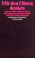 Cover: Mit den Ohren denken - Suhrkamp