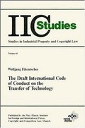 Cover: The Draft International Code of Conduct on the Transfer of Technology - Wiley-VCH