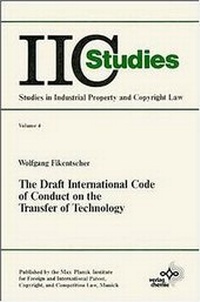 Enlarge image Cover: The Draft International Code of Conduct on the Transfer of Technology - Wiley-VCH