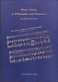 Cover: Wiener Lieder zu Philosophie und &Ouml;konomie - Urban & Fischer