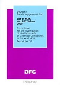 Abbildung von: List of MAK and BAT Values - Wiley-VCH