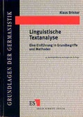 Cover: Linguistische Textanalyse - Erich Schmidt Verlag