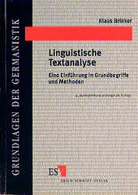 Enlarge image Cover: Linguistische Textanalyse - Erich Schmidt Verlag