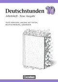 Cover: Deutschstunden Sprachbuch. Allgemeine Ausgabe / 10. Schuljahr - Arbeitsheft mit L&ouml;sungen - Cornelsen Verlag GmbH