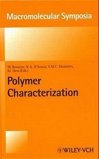 Enlarge image Cover: Polymer Characterization - Wiley-VCH
