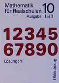 Cover: Mathematik f&uuml;r Realschulen - Oldenbourg Wissenschaftsverlag