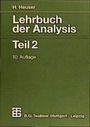 Cover: Lehrbuch der Analysis - Vieweg+Teubner Verlag