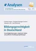 Cover: Bildungsgerechtigkeit in Deutschland - IW Medien