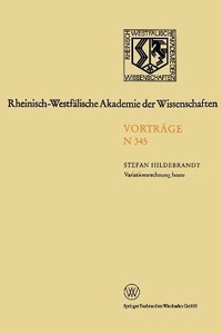 Abbildung von: Variationsrechnung heute - VS Verlag für Sozialwissenschaften