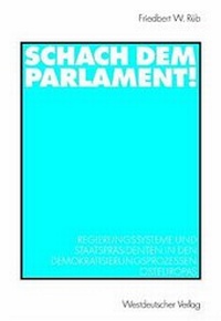 Enlarge image Cover: Schach dem Parlament! - VS Verlag für Sozialwissenschaften