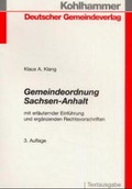 Cover: Gemeindeordnung Sachsen-Anhalt - Deutscher Gemeindeverlag