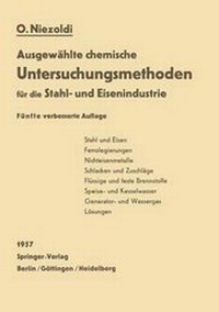 Abbildung von: Ausgewählte chemische Untersuchungsmethoden für die Stahl- und Eisenindustrie - Springer