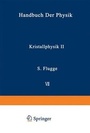 Cover: Kristallphysik II / Crystal Physics II - Springer