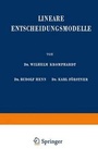 Cover: Lineare Entscheidungsmodelle - Springer