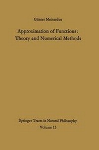 Enlarge image Cover: Approximation of Functions: Theory and Numerical Methods - Springer