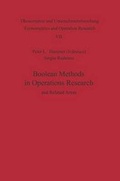 Cover: Boolean Methods in Operations Research and Related Areas - Springer