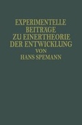 Cover: Experimentelle Beitr&auml;ge zu Einer Theorie der Entwicklung - Springer