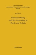 Cover: Variationsrechnung und ihre Anwendung in Physik und Technik - Springer