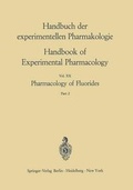 Cover: Pharmacology of Fluorides - Springer